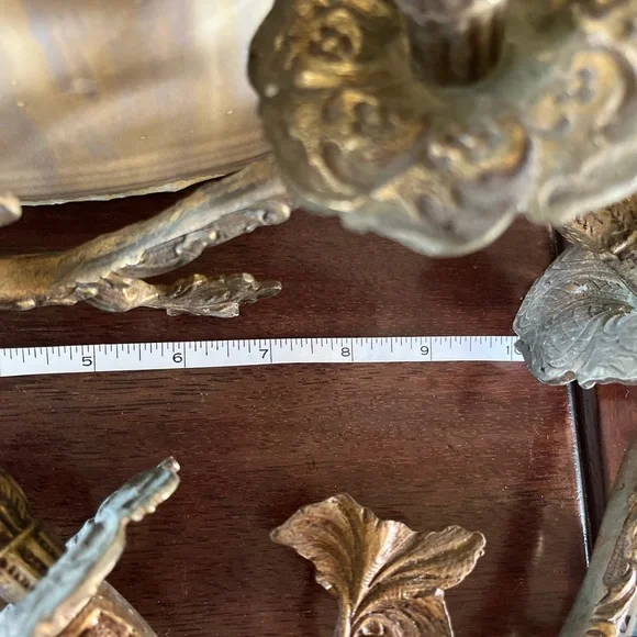 Three candelabra metal arms - Picture 10 of 11